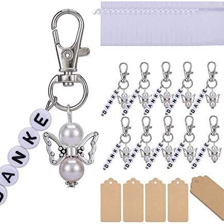 Gracias Ángel de la guarda llavero DIY bautismo ceremonia boda regalo fiesta decoración comunión partido arreglo