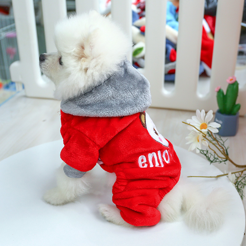 ワイン四脚衣-赤いバニラベア