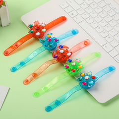 Factory direct sales cross-border for Amazon luminous bracelets children's flash spinning top watch ring hot selling toys