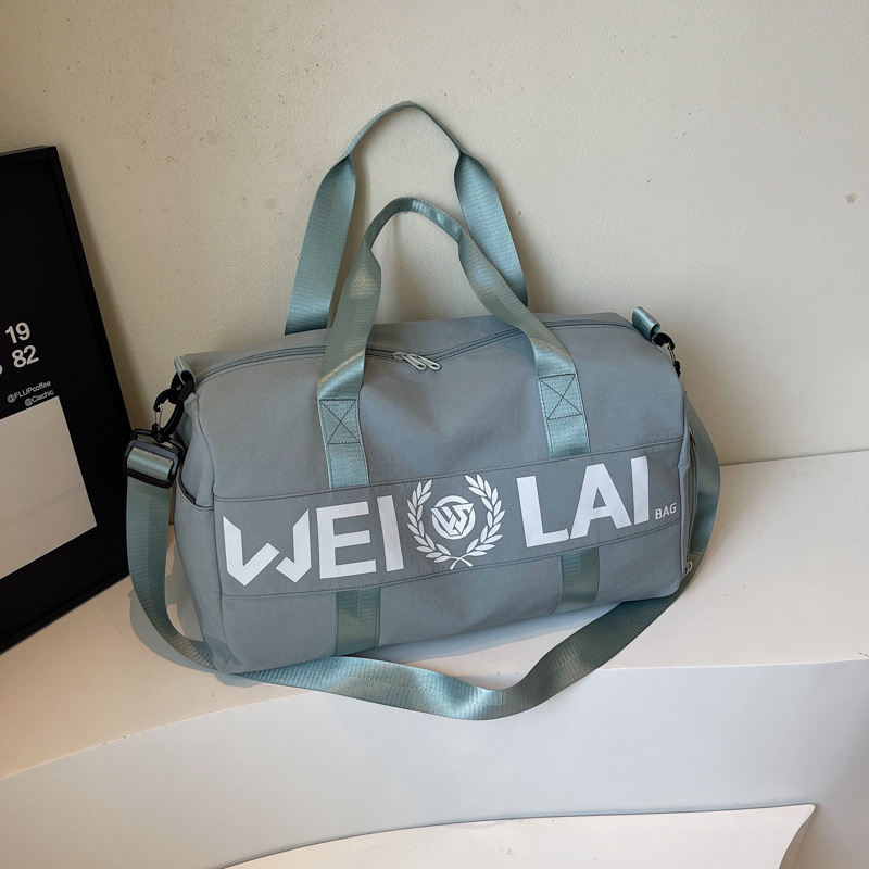 Bolsa de fitness separación seca y húmeda bolsa de natación de mujer bolsa deportiva de entrenamiento de tela Oxford bolsa de viaje portátil de corta distancia image 10
