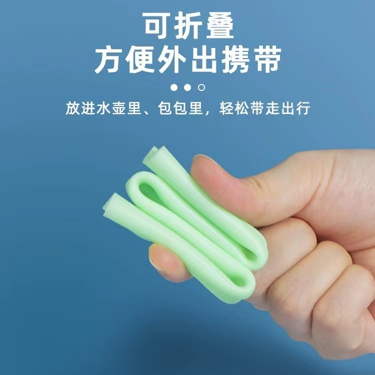 亚马逊爆款彩色可拆卸易清洗吸管饮料折叠吸管硅胶开合卡扣吸管|undefined