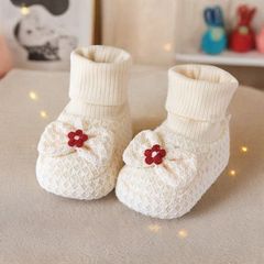 婴儿鞋子软底鞋袜冬天加绒保暖鞋子小月龄学步鞋可爱宝宝棉鞋批发