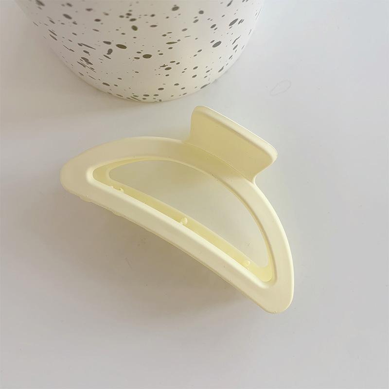 Pinza para el cabello de placa de color coreano ins Maillard, pinza para el cabello de color té con leche de otoño e invierno, pinza para el cabello grande de textura simple