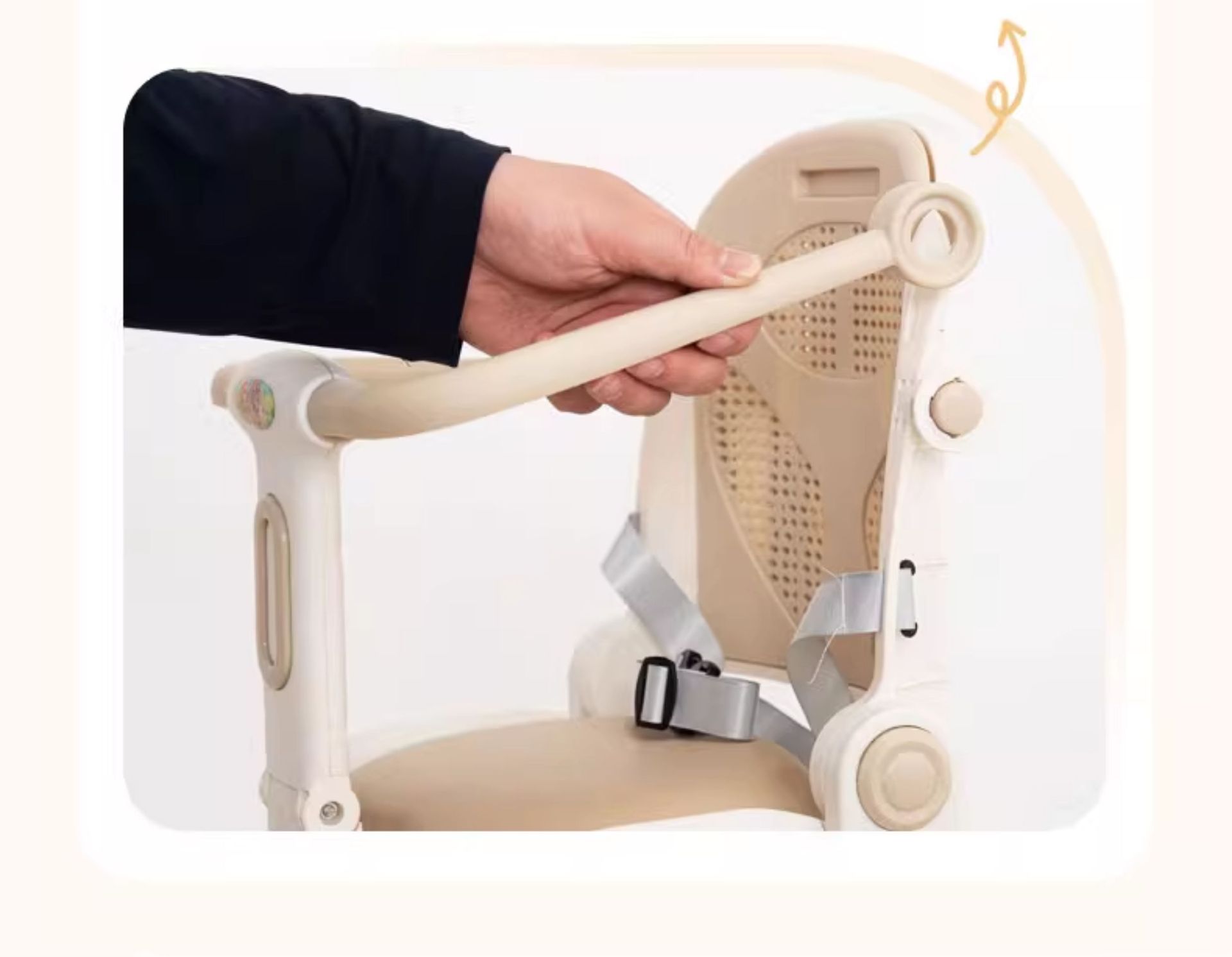 Suitable for Qiaochuang electric vehicle child seat, front-mounted, can be used for sitting and reclining, rotatable electric scooter baby seat for children and infants