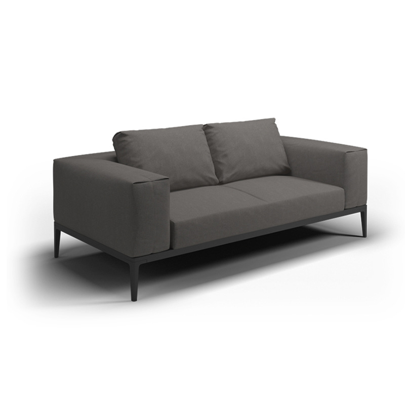 Muebles de exterior al aire libre combinación de sofá de ocio al aire libre patio balcón villa jardín madera maciza combinación de sofá de esquina