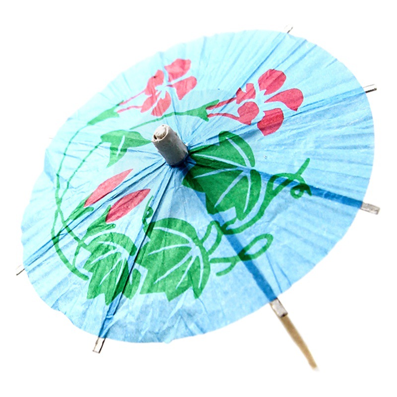 Paraguas pequeño palo de fruta palo de cóctel decoración paraguas palo palillo de dientes paraguas pequeño pastel paraguas palo de fruta plato Decoración