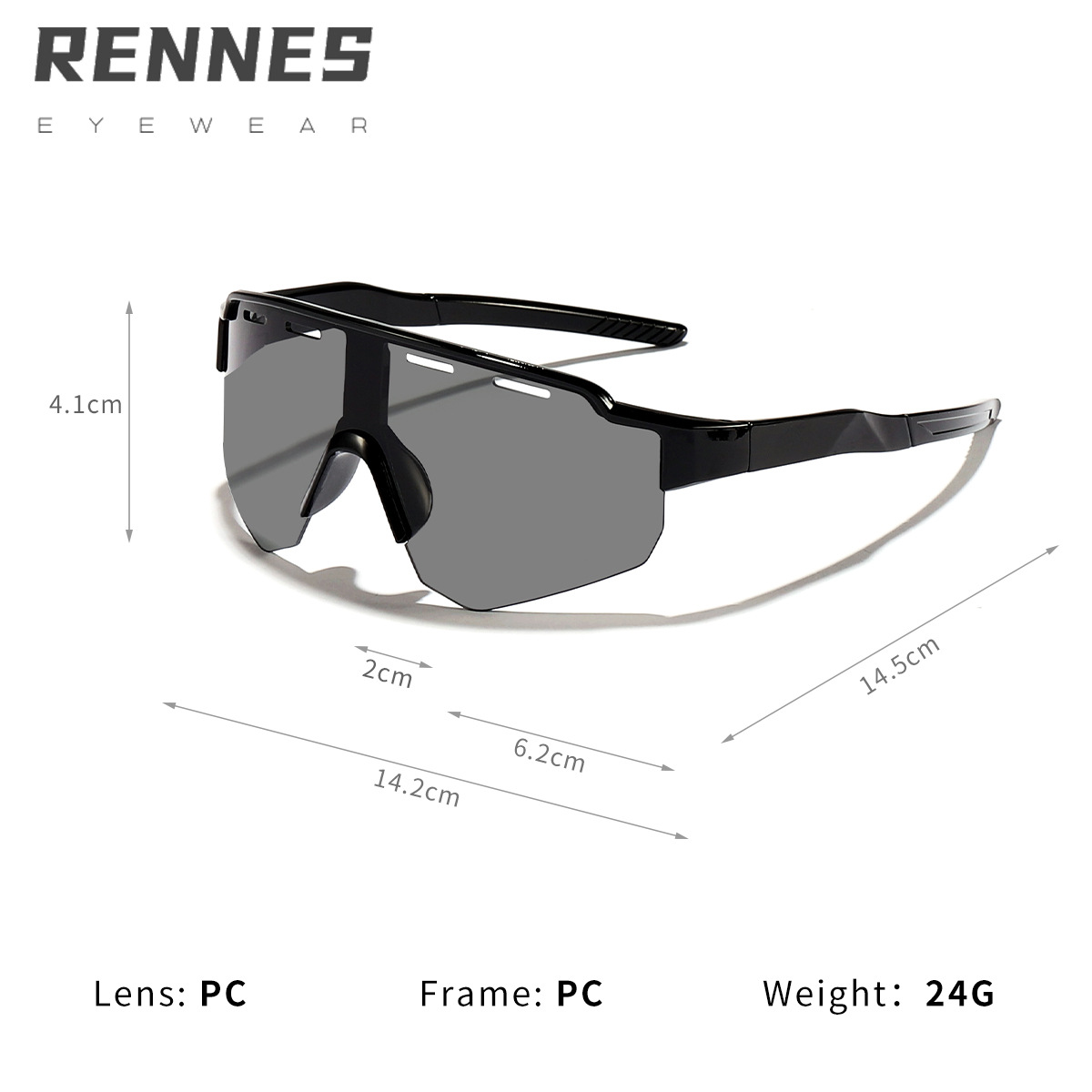 Nuevo estilo transfronterizo para niños, ciclismo al aire libre, gafas deportivas a prueba de viento y geniales, gafas de sol anti-ultravioleta de montura grande para niños y niñas