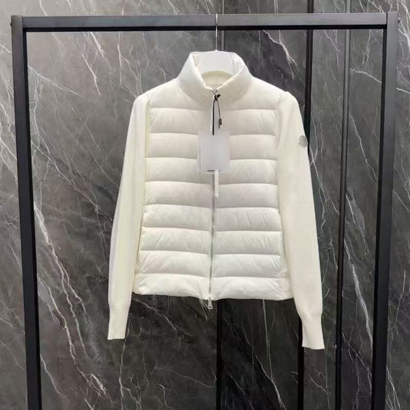 Moncler Hybrid Down Puffer Jacket White