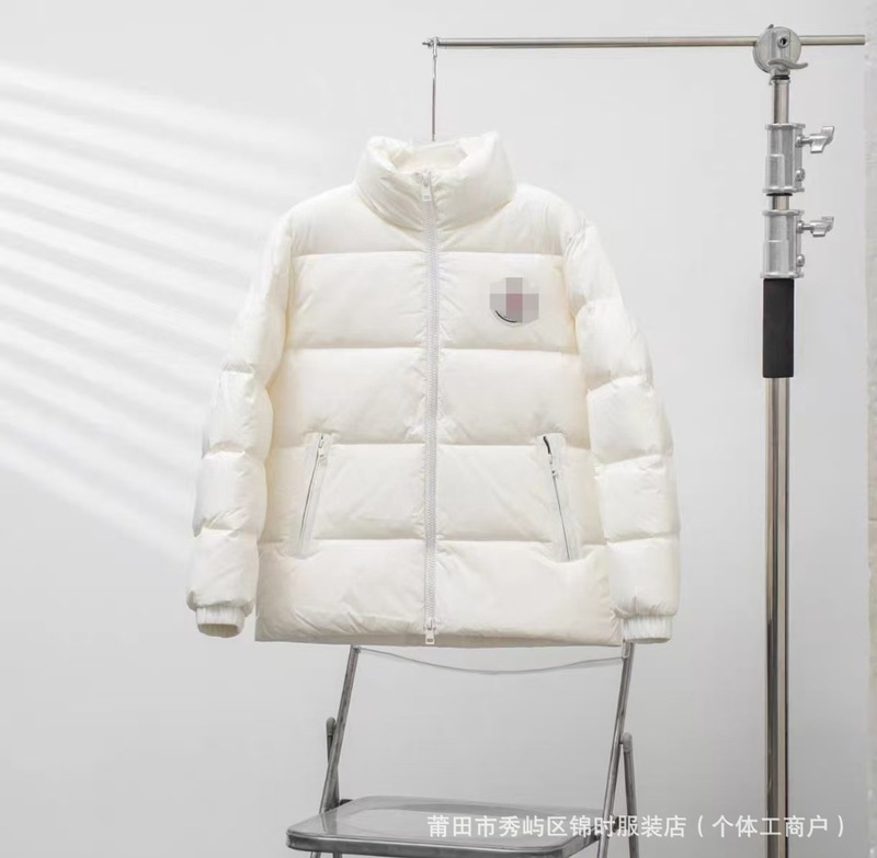 高端纯原蒙家羽绒服立领大标羽绒外套情侣款宽松时尚百搭通勤外套|undefined
