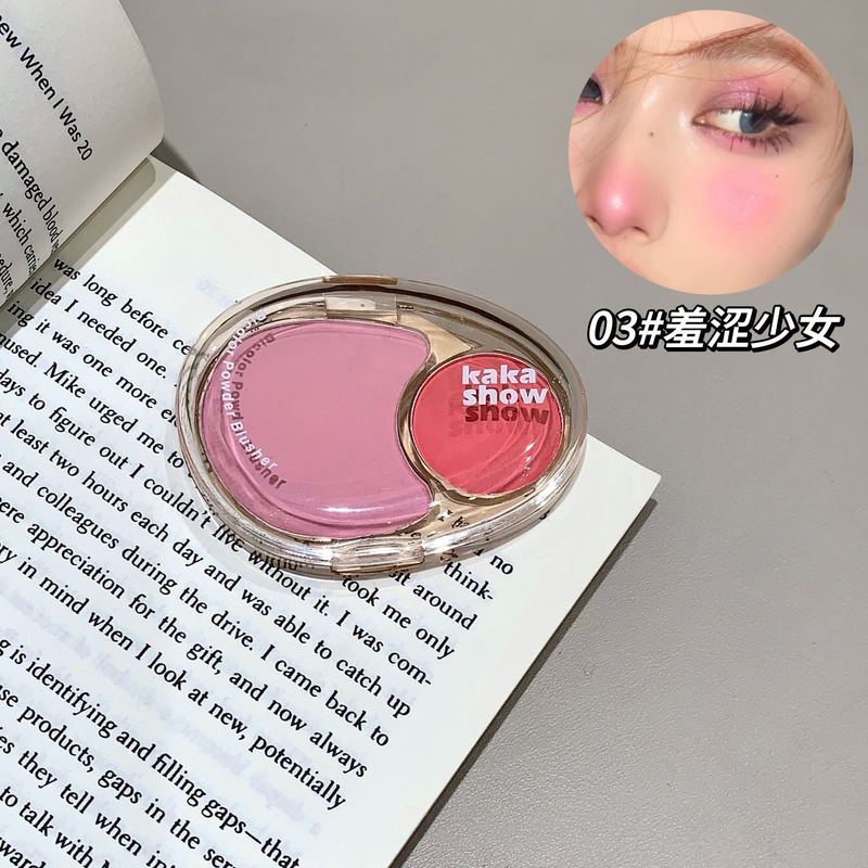 Kakashow 2色の頬紅はマッシュポテトの自然な雰囲気を修復します。|undefined