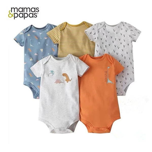 Мама и папа Мamas&papas производитель весна, осень и лето чистый хлопок детская одежда с длинным рукавом и коротким рукавом треугольник хамер 5 предметов сумка