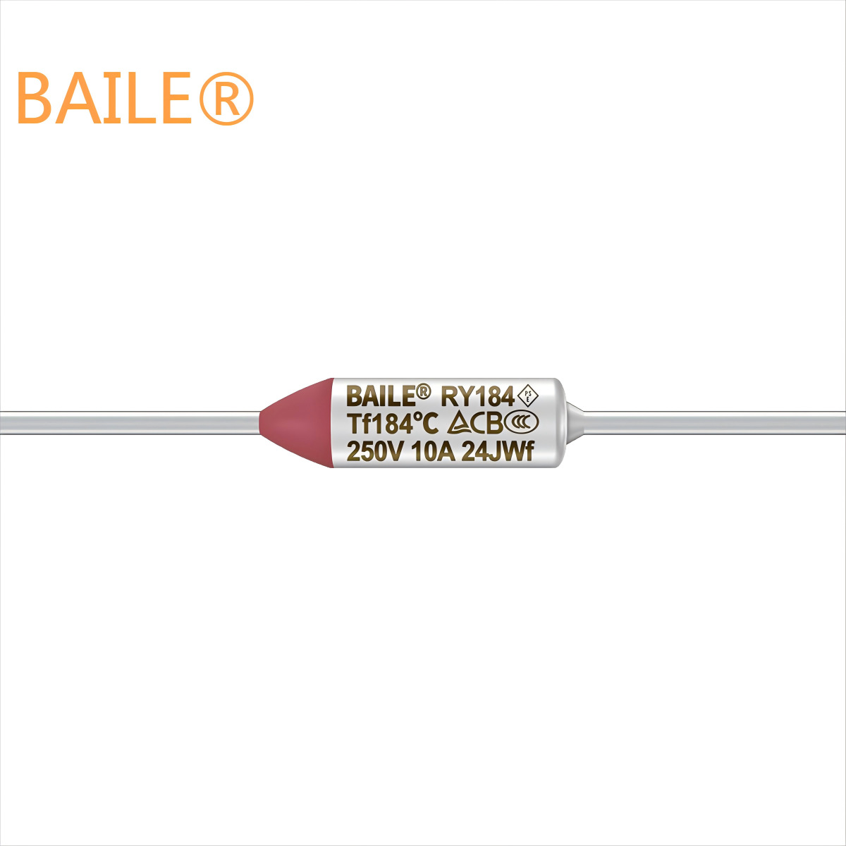 BAILE百乐直销 RY184 10A高端款温度保险丝热熔断体过热保护