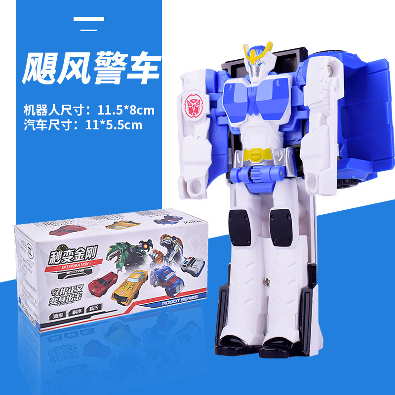 Robot de transformación de juguetes de un paso de transformación Optimus prime hornet columna modelo de automóvil dinosaurio tanque hecho a mano al por mayor