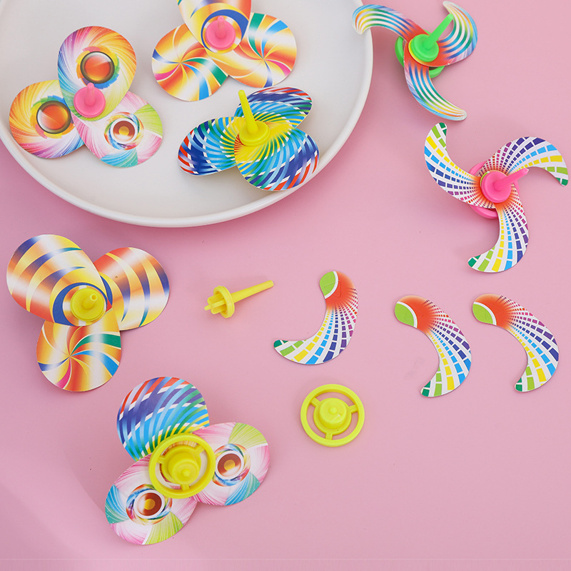 DIY Tarjeta de papel de montaje de giroscopio transfronteriza Venta caliente de color giroscopio pequeños juguetes al por mayor Yiwu ventas directas de la fábrica