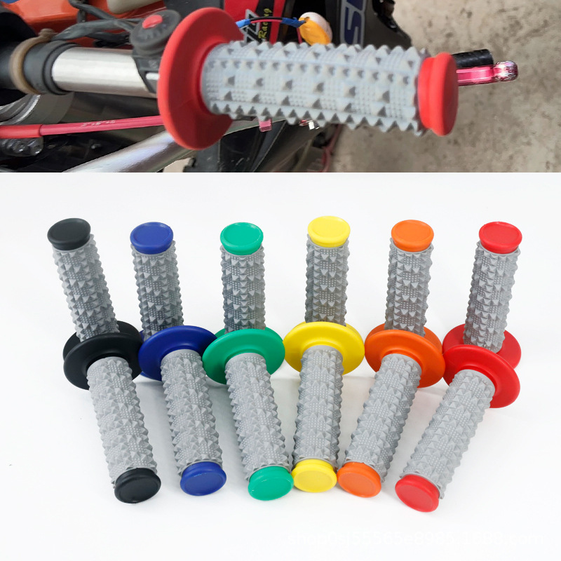 Off-Road Motorcycle Atv Gaosai Modified Silicone Large Particle Anti-Slip Handlebar Rubber Handlebar Cover Left and Right Refueling Handle