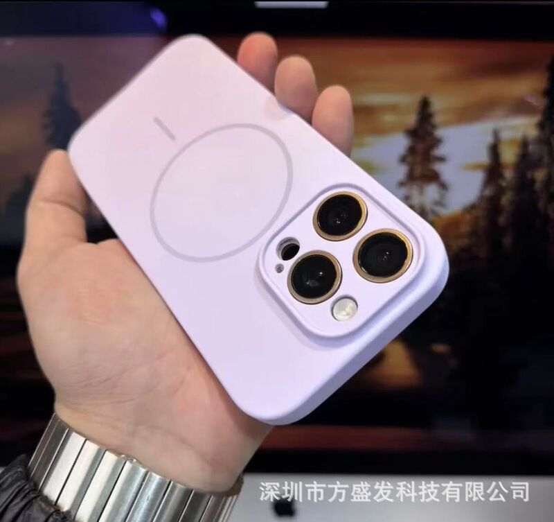 iPhone17用ケース、液体超薄型磁気吸着細いリング付き、AIカメラボタン搭載、Apple 16保護ケース15|undefined