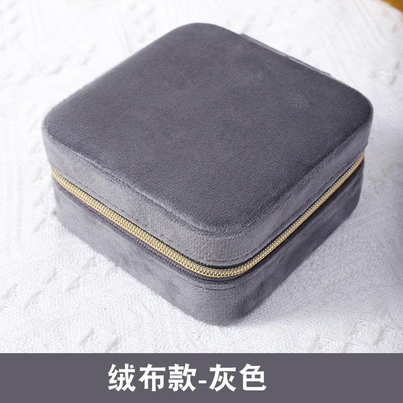 シンプルで便利なジュエリー収納ケースネックレスイヤリング小型アクセサリーバッグ旅行酸化防止アクセサリーケース卸売り|undefined