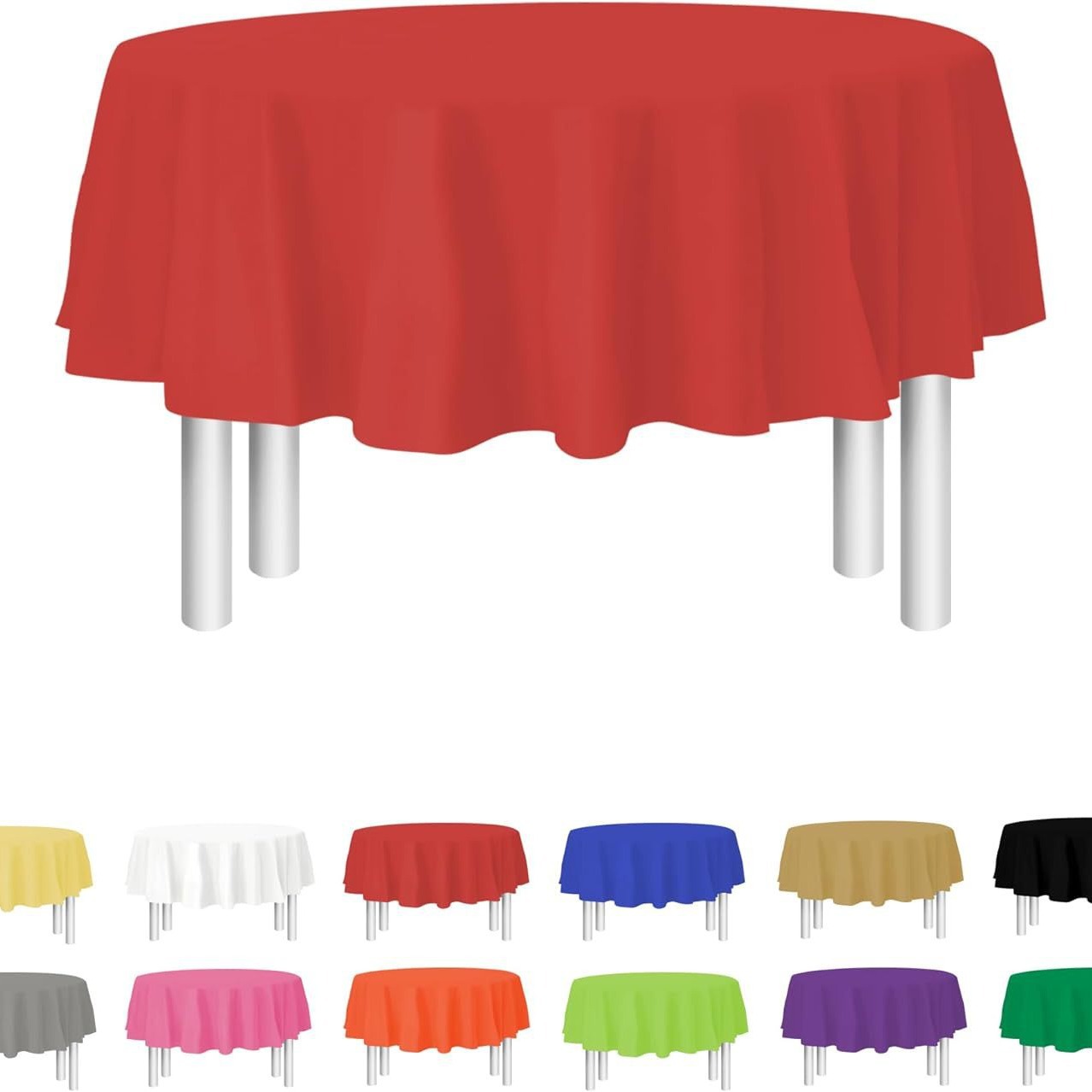 Transfronterizos desechables Pe manteles de mesa decorativos para fiestas de cumpleaños, fiestas de Navidad, bodas, fiestas de vacaciones