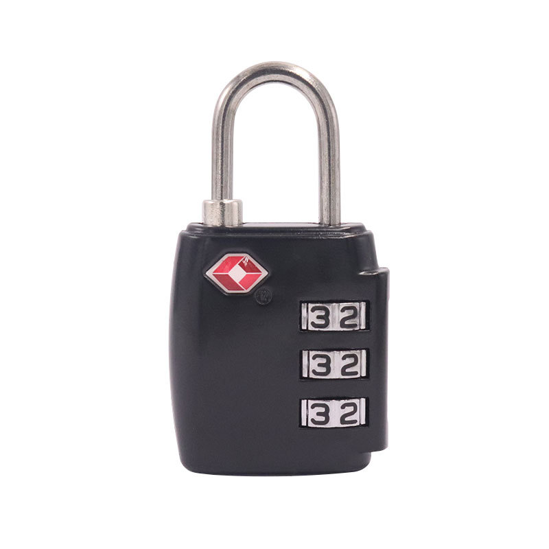 TSA002现货出国旅行tsa挂锁行李箱锁海关专用金属密码锁通用锁