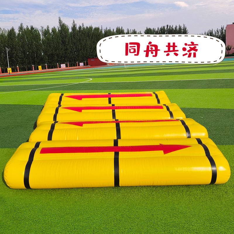 Set inflable de obstáculos deportivos para actividades familiares al aire libre