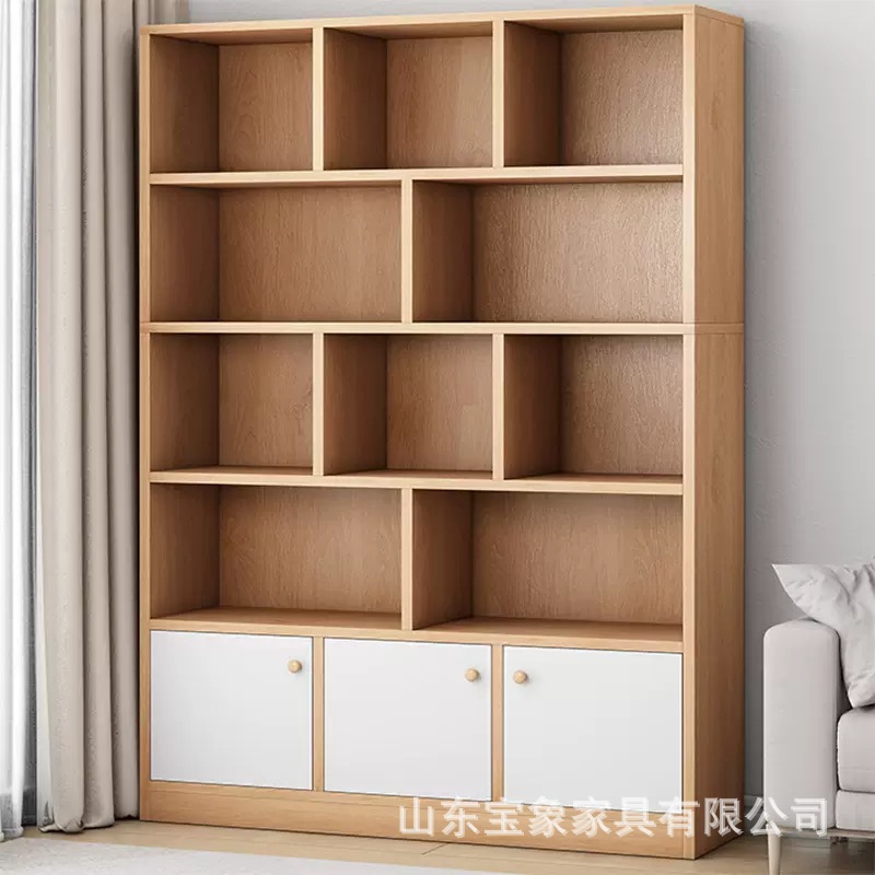 书架落地置物架简易货架多层收纳储物架办公室展示架家用客厅书柜