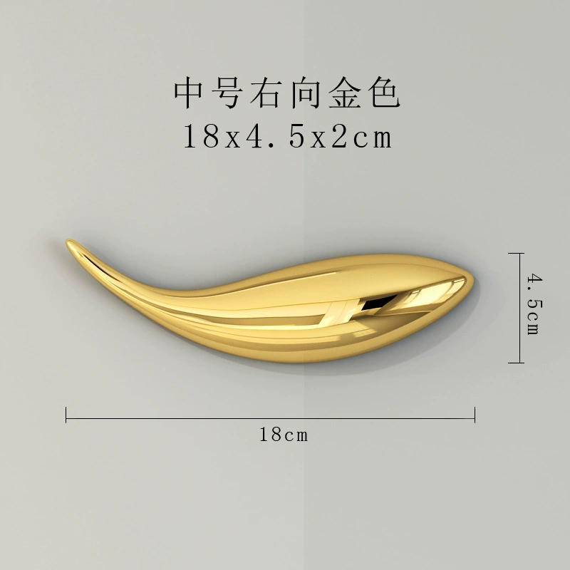 Electroplated Fish Wall Art, Resin Home Decoration, Indoor Wall-Mounted Silver & Gold