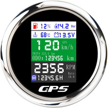通用多功能表6合1多功能带GPS速度表里程表电压油压油位水温