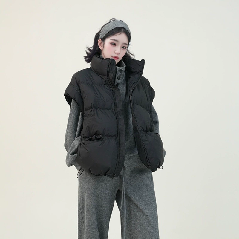 Пуховый жилет, верхняя одежда, новинка 2025, зимний модный высококачественный женский жилет, популярный теплый пуховый жилет на белом утином пуху