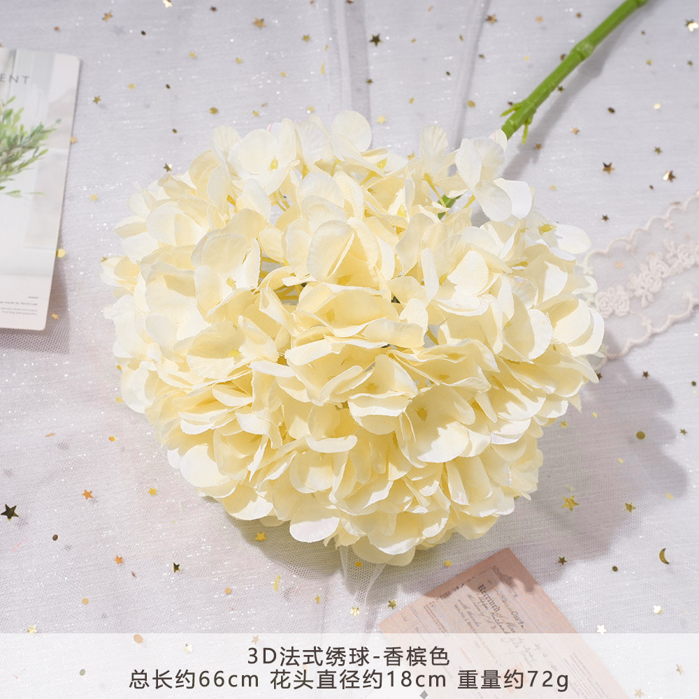YG-3D法式绣球-香槟色