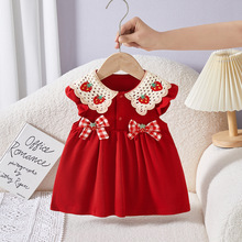 2025ͯ�bŮ�����Y���ļ��tɫ��ݮ�B��ȹ�냺ץ�ܹ���ȹСŮ��ȹ��