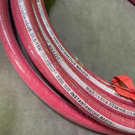 揭阳蒸汽胶管 模温模机用13耐酸碱耐高温蒸汽胶管 红色夹线内径25