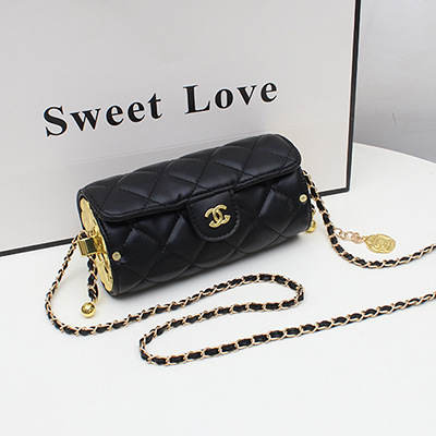 Vendita diretta in fabbrica piccola borsa cilindrica stile profumato mini borsa cilindrica borsa a catena borsa a tracolla borsa per cellulare_voghion.com