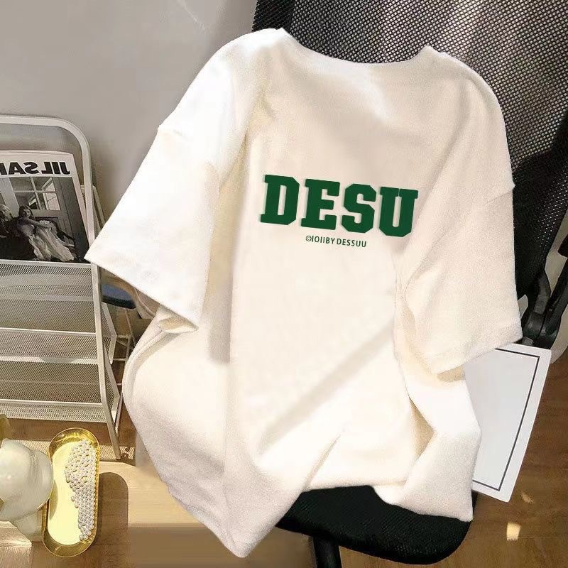 Fábrica al por mayor de fresa fresca Oso Blanco Verano de manga corta Camiseta hombres y mujeres sueltos todo partido juventud Top pareja