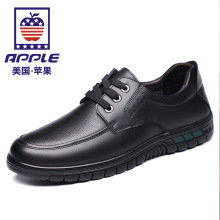 苹果/APPLE皮鞋男2025年春秋透气休闲商务男鞋软底防滑男士爸爸鞋