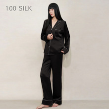 七夕礼物真丝睡衣夏季薄款女款高级感套装100%桑蚕丝带胸垫家居服
