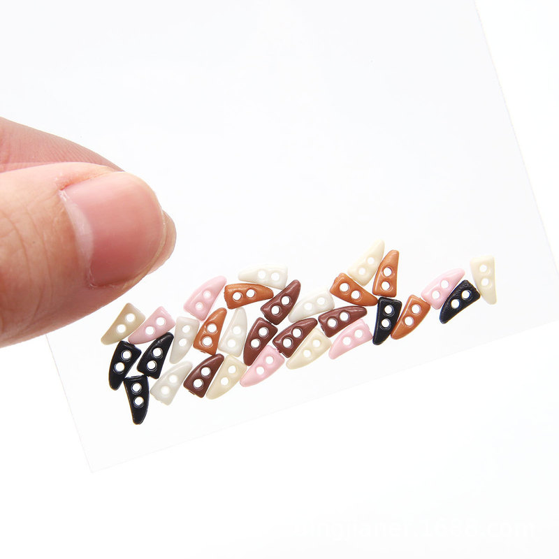 6mm High Quality Resin Mini Horn Buttons Bjd Baby Clothes Accessories Trendy Small Cloth Super Small Buttons Ob11 Baby Clothes Buttons