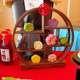 Navy blue round ancient shelf [excluding cake dots]