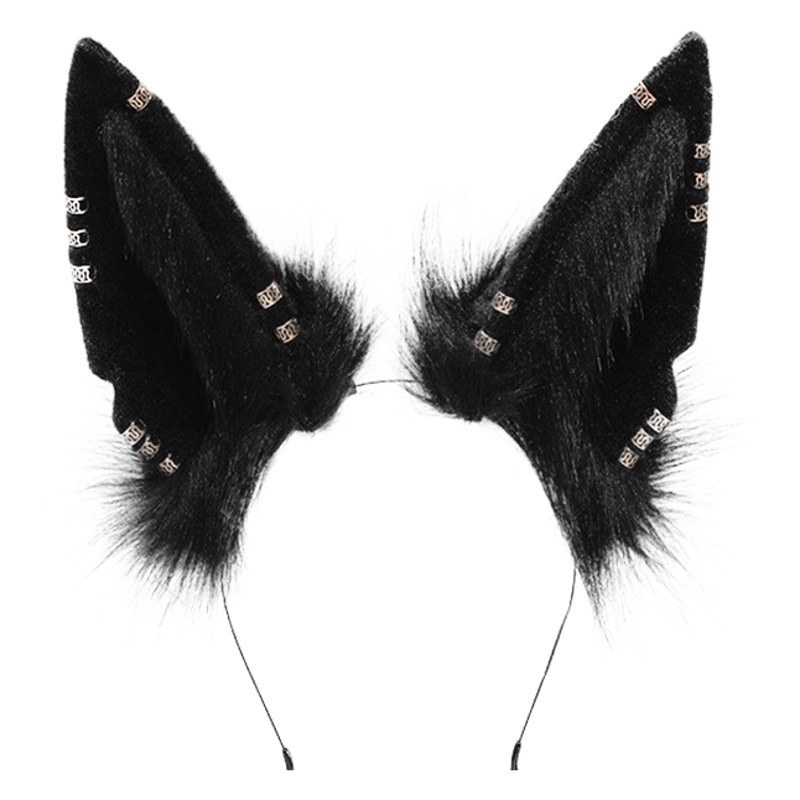 Una pieza entrega simulación bestia oreja cómic show fiesta vestir Mujer mito egipcio antiguo Anubis oreja Hu Wolf diadema