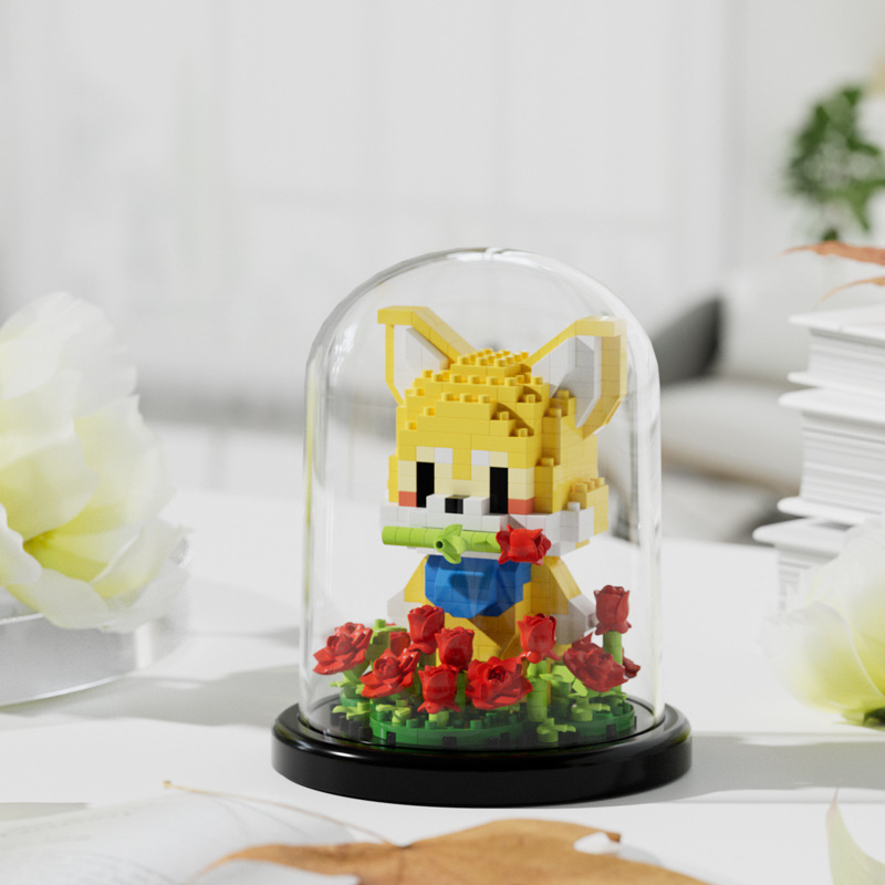 Compatible con Lego en maceta, bloque de construcción inmortal, ramo, girasol, clavel, decoración de mesa, juguetes para niñas ensamblados para niños