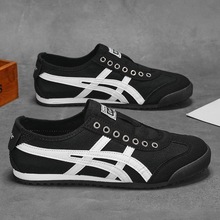 莆田纯原运动鞋Tigrer秋季鬼老虎冢男女鞋情侣帆布鞋内增高小白鞋