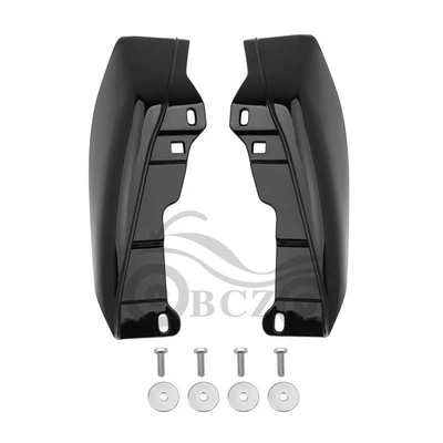 Suitable for Harley Glide Modified Heat Shield Motorcycle Heat Shield Guide Shield 09-16 Fittings Fairing (Motosiklet ləvazimatları və aksesuarları) - bright-black