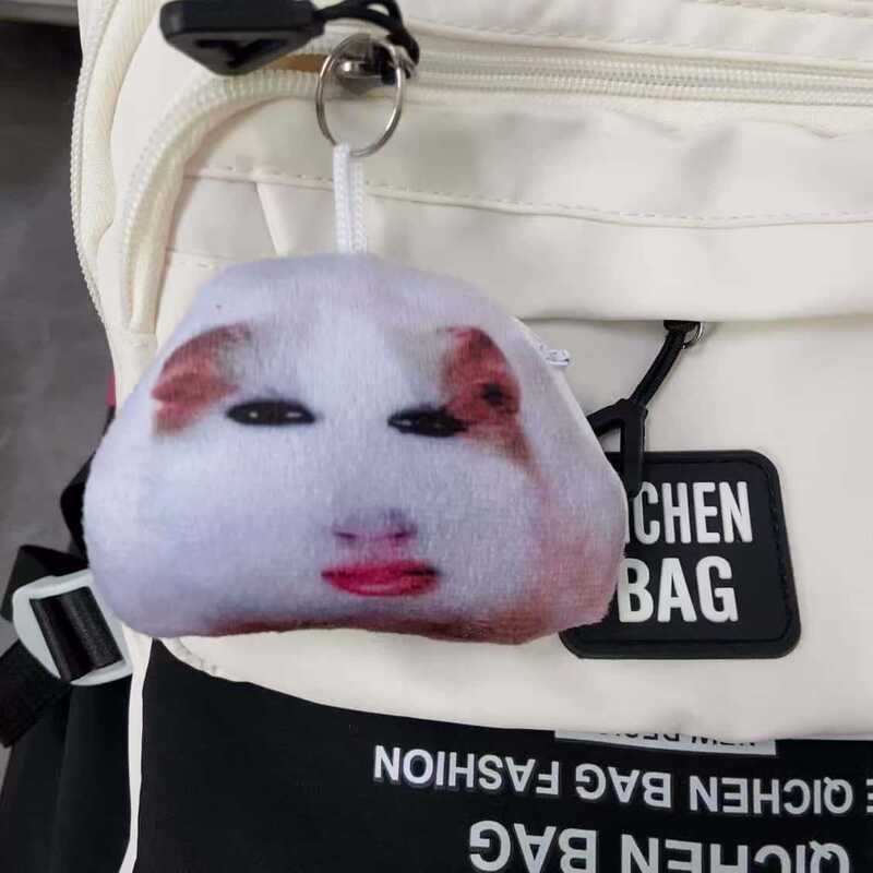碧昂斯人脸荷兰猪猪妞仙女下凡语音挂件按压发声毛绒玩偶抽象饰品|undefined