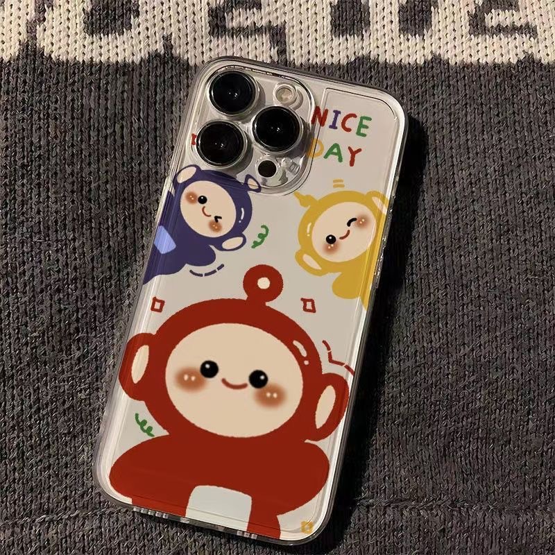 Teletubbies Suitable for Apple 16/15Promax Mobile Phone Case 14 Creative 13 New Style 12 Cute 11Pro Cross-Border