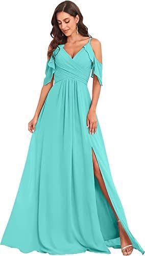 Vestido de dama de honor de gasa sin tirantes adecuado para vestidos de boda con tirantes abiertos Vestido de fiesta de boda con pliegues