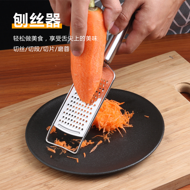 Stainless steel garlic grater flat grater chipper grater radish potato grater slice ginger grater kitchen gadget