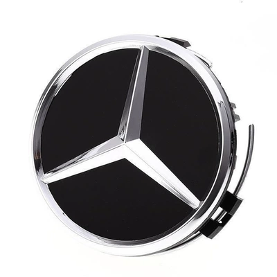 Suitable for Mercedes-Benz wheel hub Car logo - 75cm-diameter-all-black-one