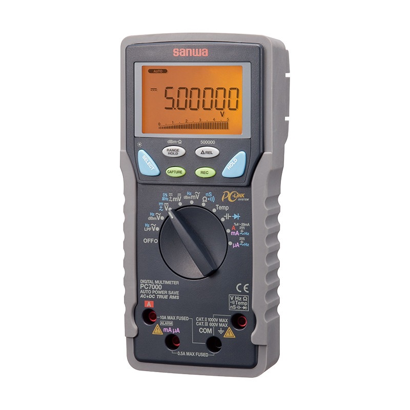 日本SANWA三和数字万用表PC7000高精度/高分辨率/PC连接