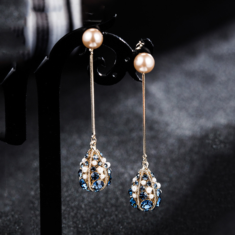 Gargantilla de perlas barrocas elegante plata chapada oro mujer_voghion.com