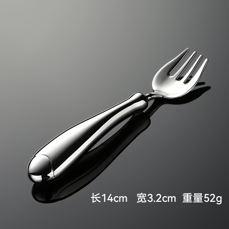 Aien 子供用 304 ステンレス鋼フォークとスプーン中空ハンドル光沢のある鍛造高価値食器ホームレストランホテルバッチ|undefined