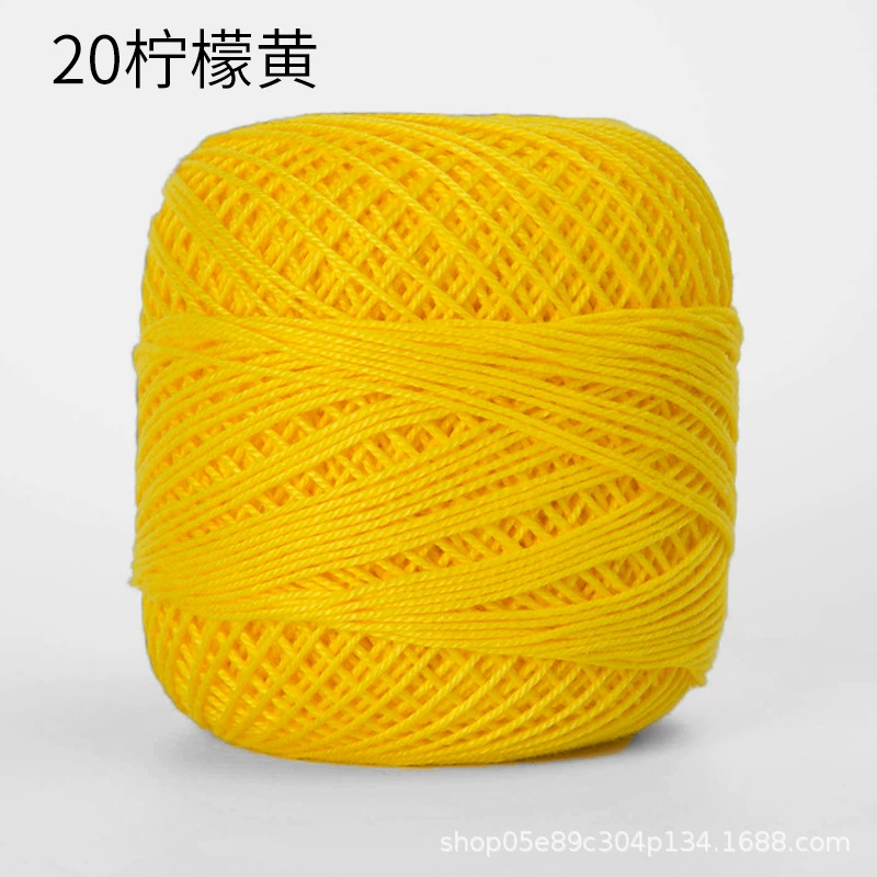 Шёлковая crochet нить шарики, 3 размера, разноцветная пряжа для вязания сумок и крючком